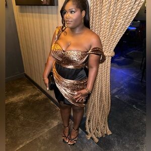 Custom made corset dress